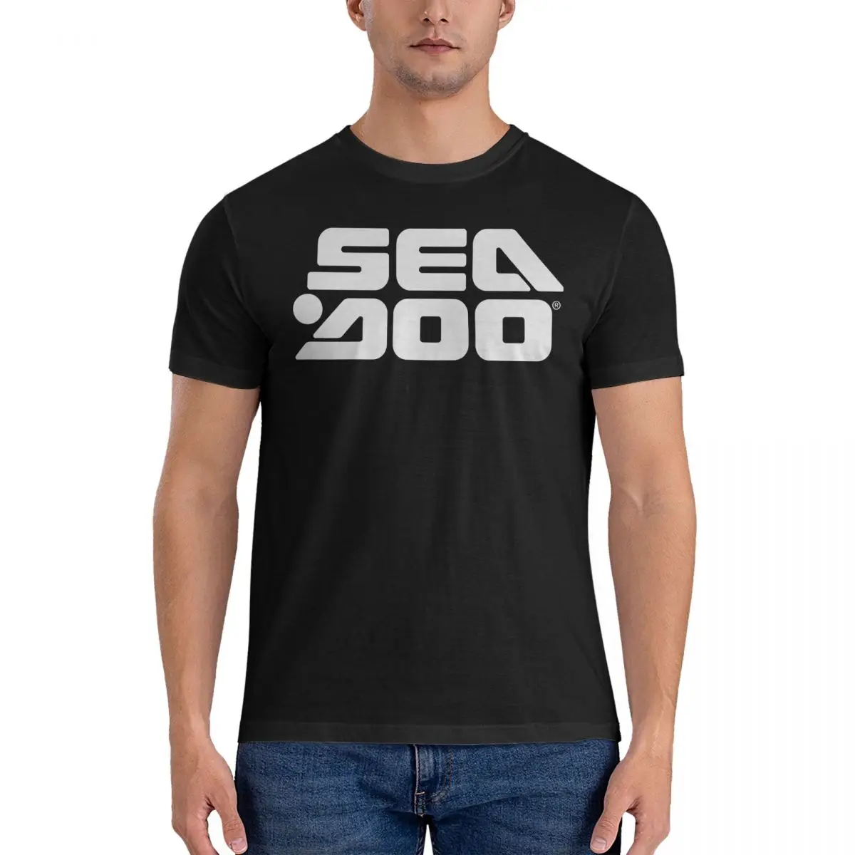 Men T-Shirts Watercraft Pontoon Jetski Boats_52 Fashion 100% Cotton Tees Short Sleeve seadoo T Shirts Crew Neck Clothing