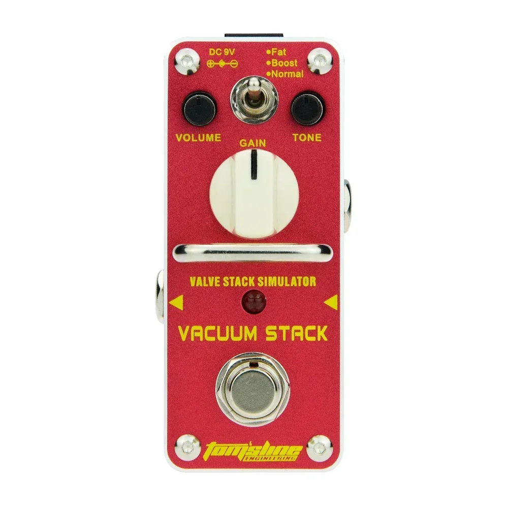 AROMA Vacuum Stack Electric Guitar Pedal Effect Simulator Effect Tube Amp Simulator True Bypass Pedal AVS-3 Guitar Accessories