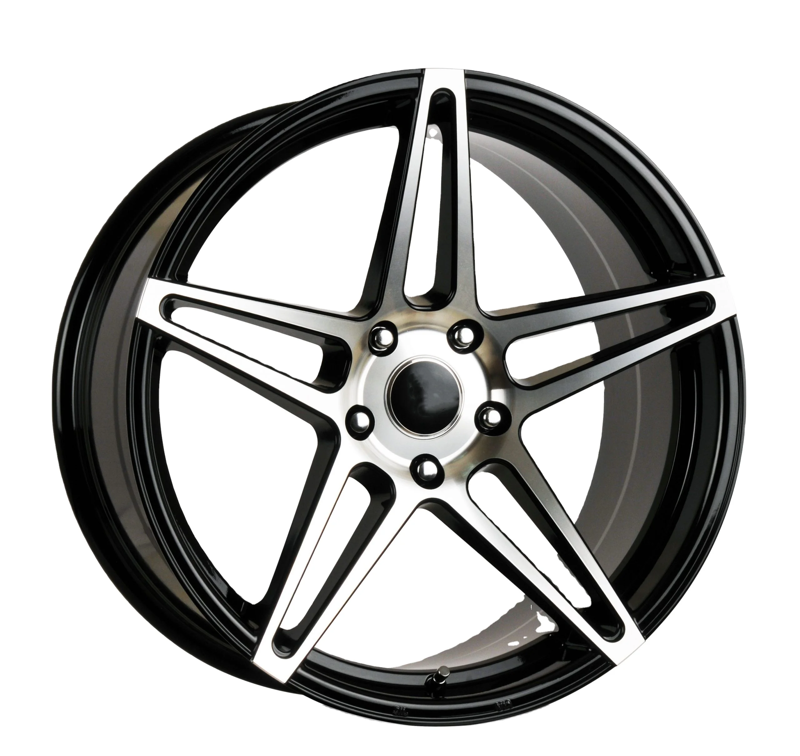 Customized Forged Wheels 18-21 Inch 6060-T6 Aluminum Alloy Wheels Gloss Black /machined Face/Matte Black With Rivet Decoration