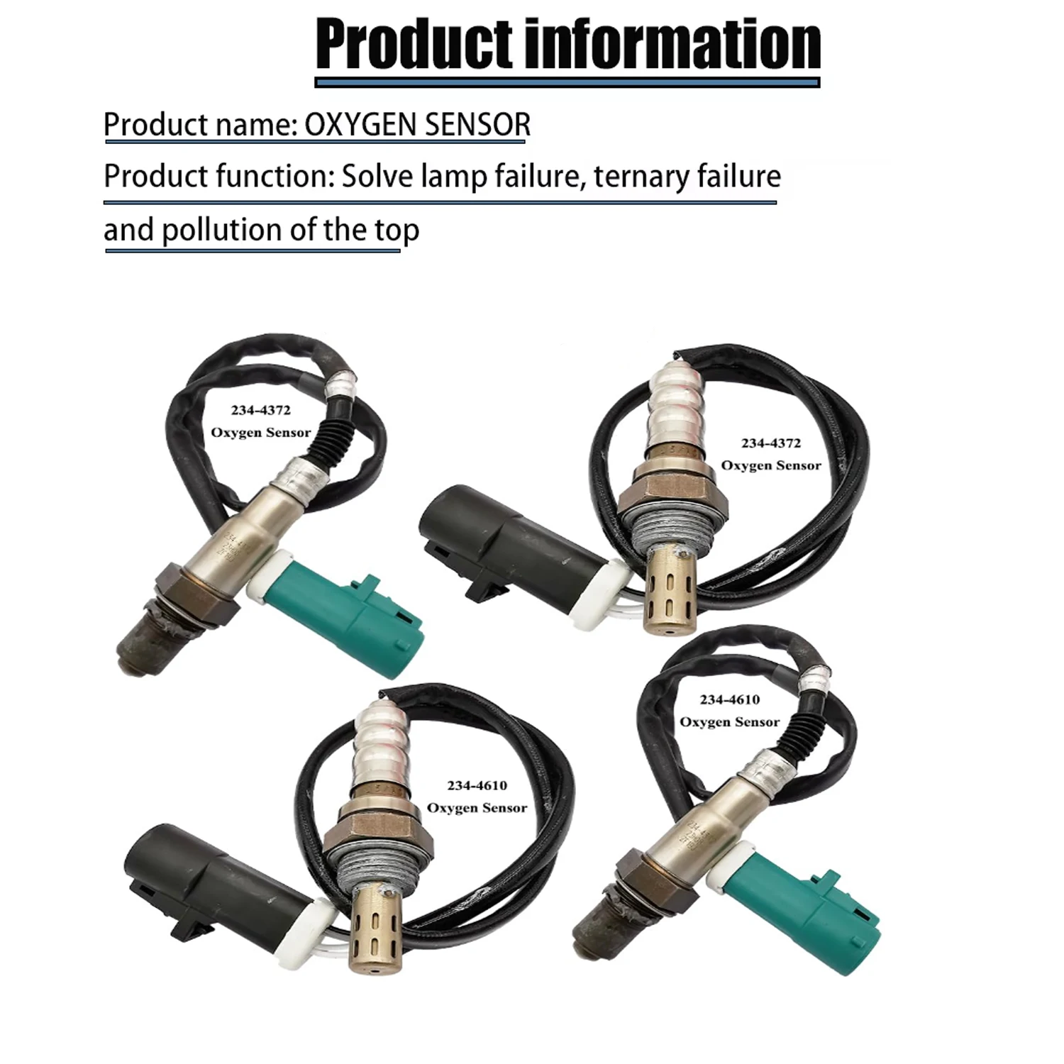 Sensor de oxígeno O2 aguas arriba 234-4372 234-4610 para 2007 2008 2009 Lincoln MKX MKZ Mazda CX-9 Ford Edge Lambda delantera trasera