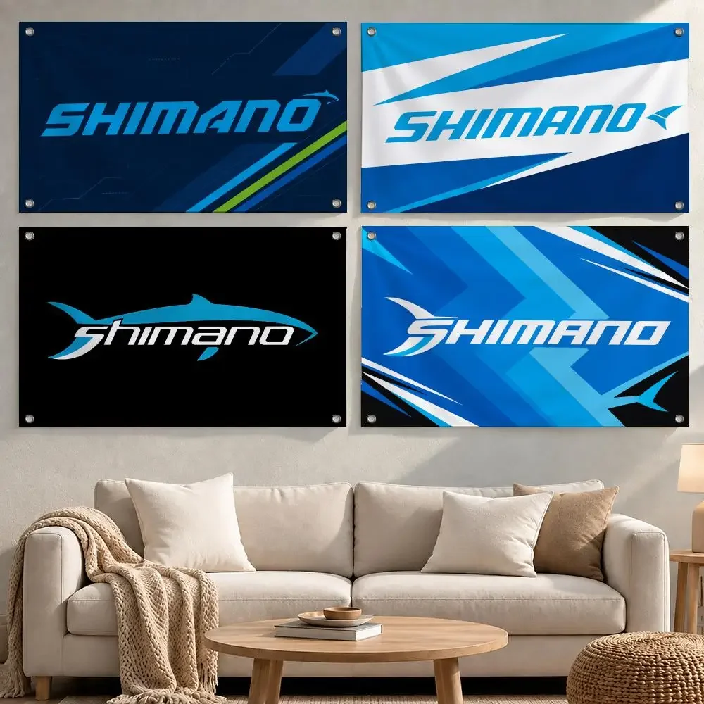 Brand Shimano Flags Minimalist Fabric Banner Flags Garden Shop Bedroom Festival Birthday Wall Decor