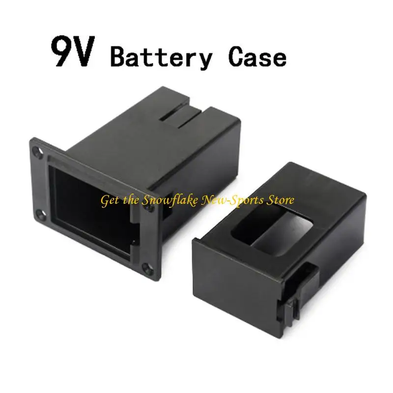 E56D Active Bass Guitar Pickup 9V Battery Box Plastic Battery Cover Holder Case for Guitar Bass Pickup Replacement Tool