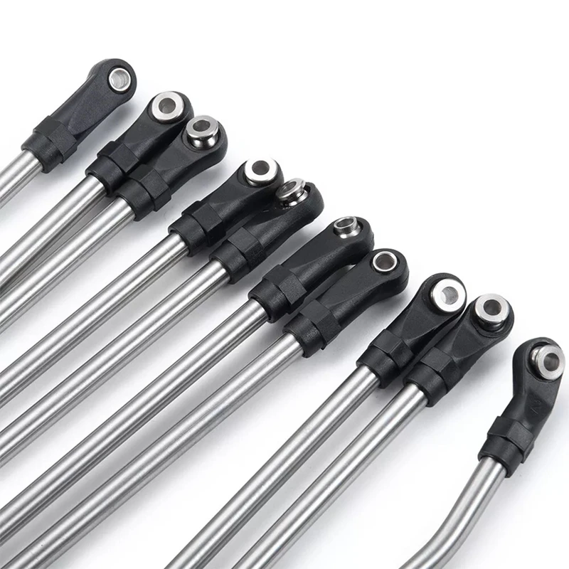 313mm RC Links Upper Lower Linkage Chassis Link Set with Plastic Rod Ends for 1/10 SCX10 II 90046 RC Crawler Car-SPMI