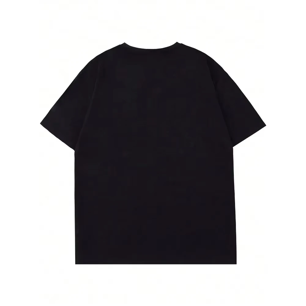 New Street Men's and Women's Retro Thermal Imaging Silhouette Short Sleeve T-Shirt Sweat-absorbing Quick-drying Short Sleeve Top