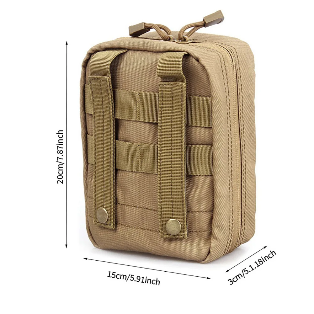 Outdoor Tactical Multifunctional Waistpack MOLLE Medical Emergency Kit Portable Survival Kit Accessory Pouch Camo Training Bag