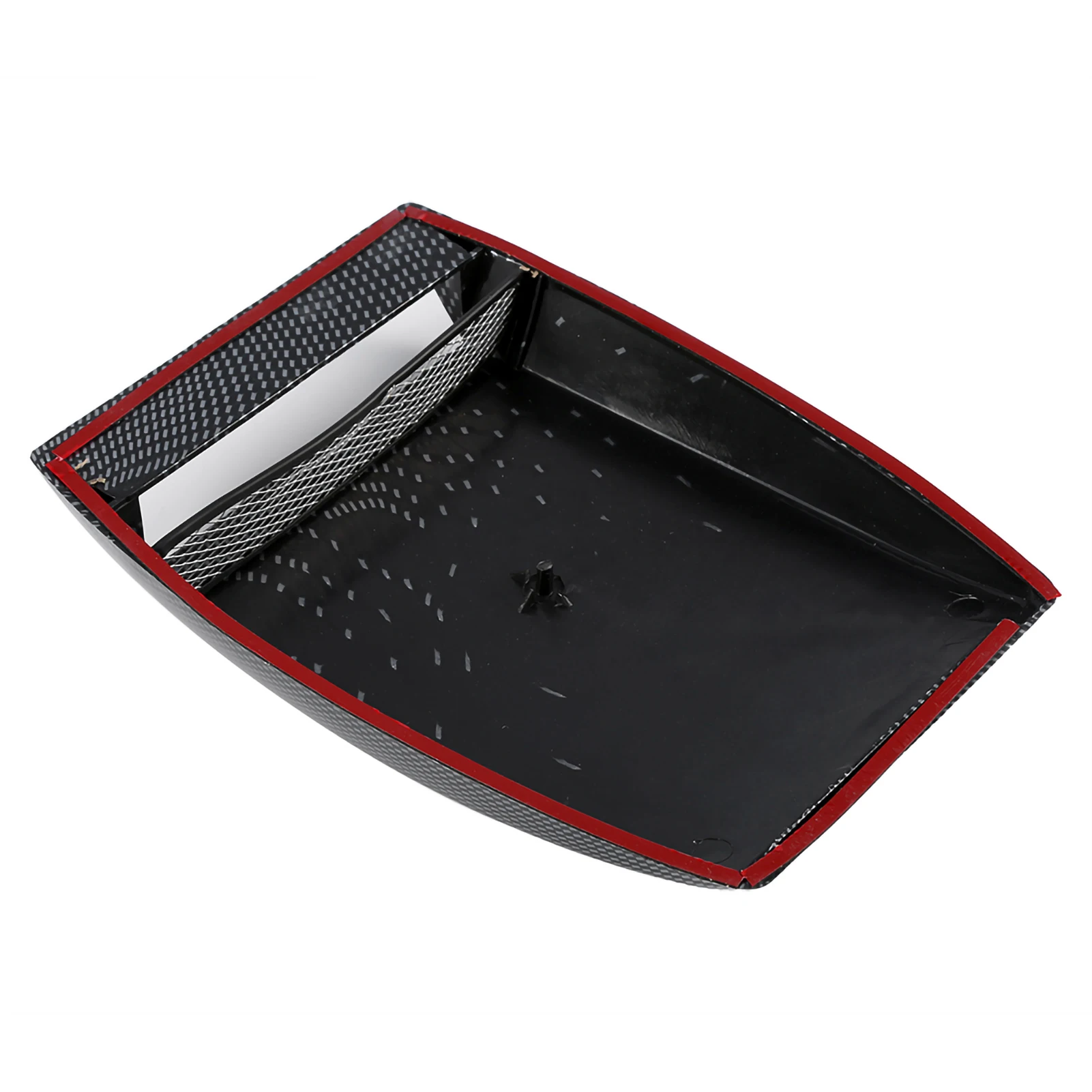Car Decorative Air Flow Intake Scoop Bonnet Vent Sticker Cover Hood Carbon Fiber