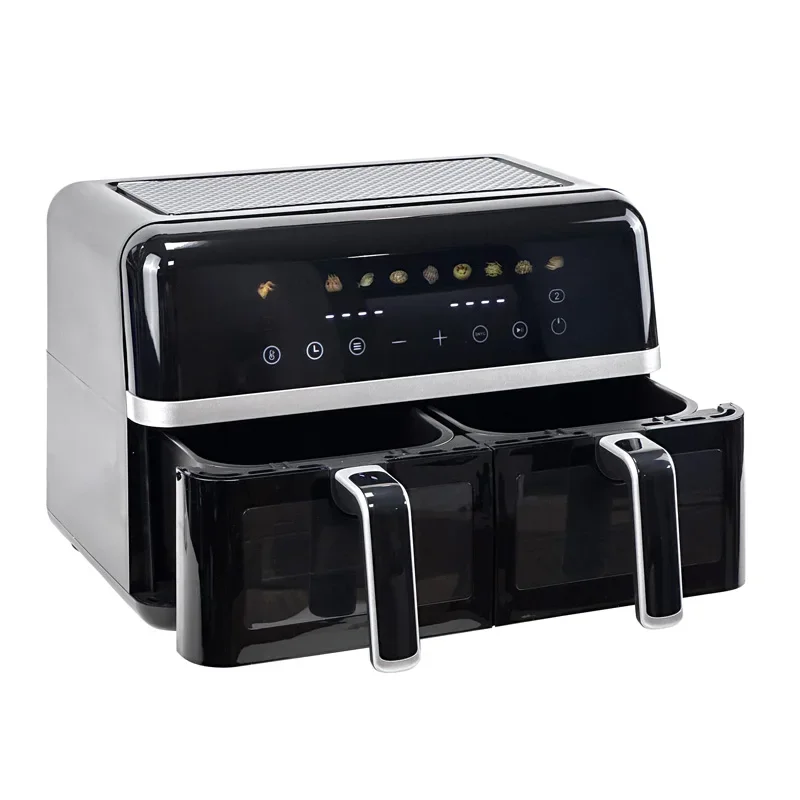 -2024 Factory Multifunctional Stainless Steel Air Fryer Touch Screen Dual Zone Air Fryer