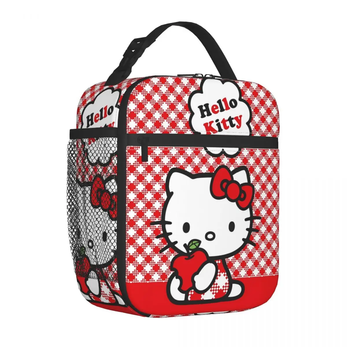 Cartoon Cute Hello Kitty Insulated Lunch Bags Thermal Meal Container HelloKitty Portable Tote Lunch Box Girl Boy College Outdoor