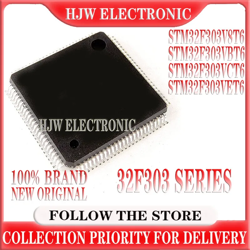 

(1piece) 100% New STM32F303V8T6 STM32F303VBT6 STM32F303VCT6 STM32F303VET6 QFP-100 Chipset