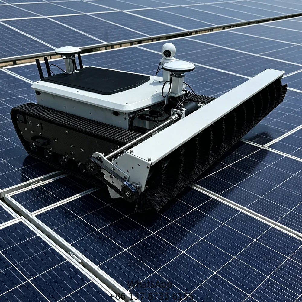 Fully Automatic Photovoltaic Power Robot Cleaner Solar Panels Photovoltaic Panel Cleaning Machine Construction Equipment