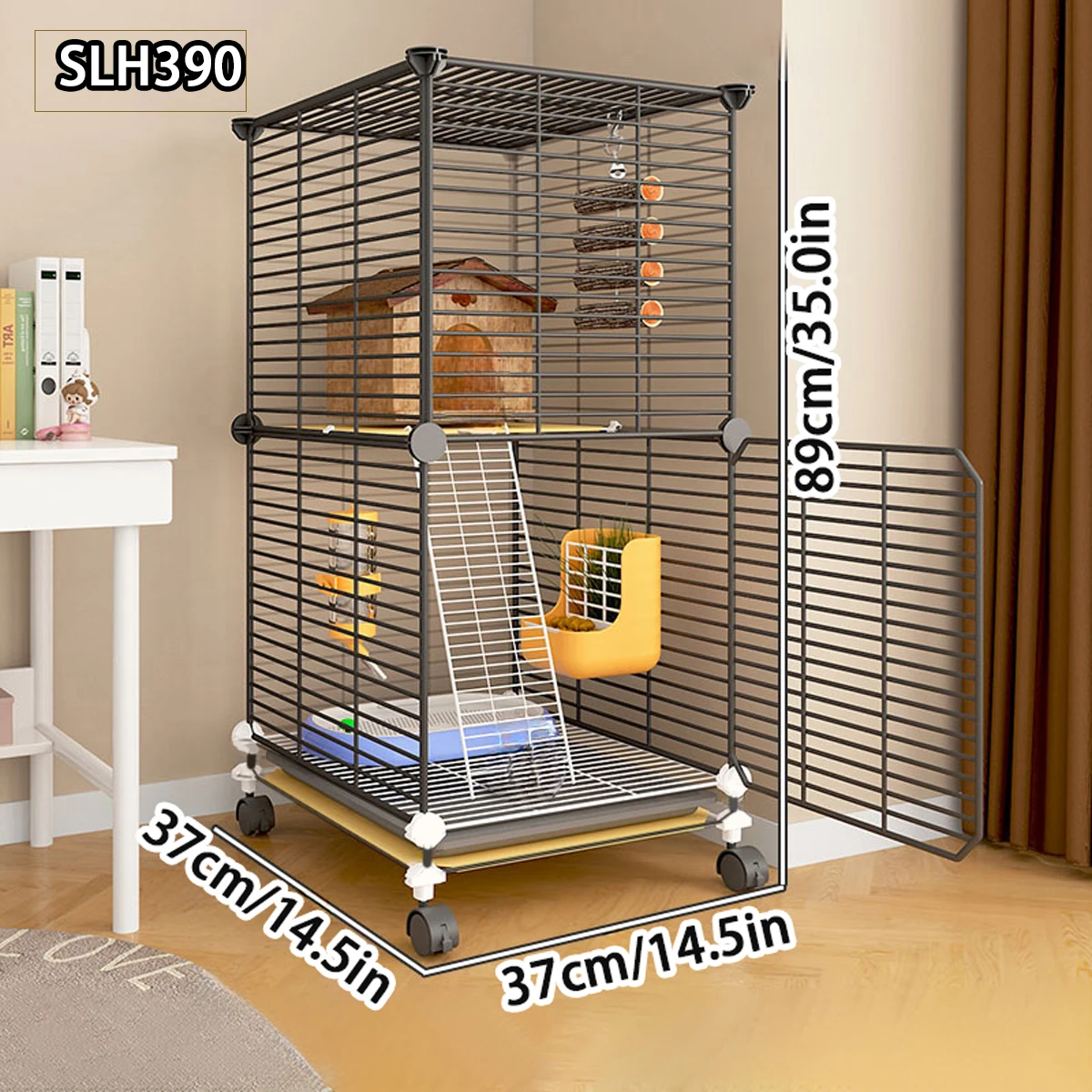 Chinchilla cage special cabinet cage home large villa squirrel breeding cage encryption large space multi-layer platform