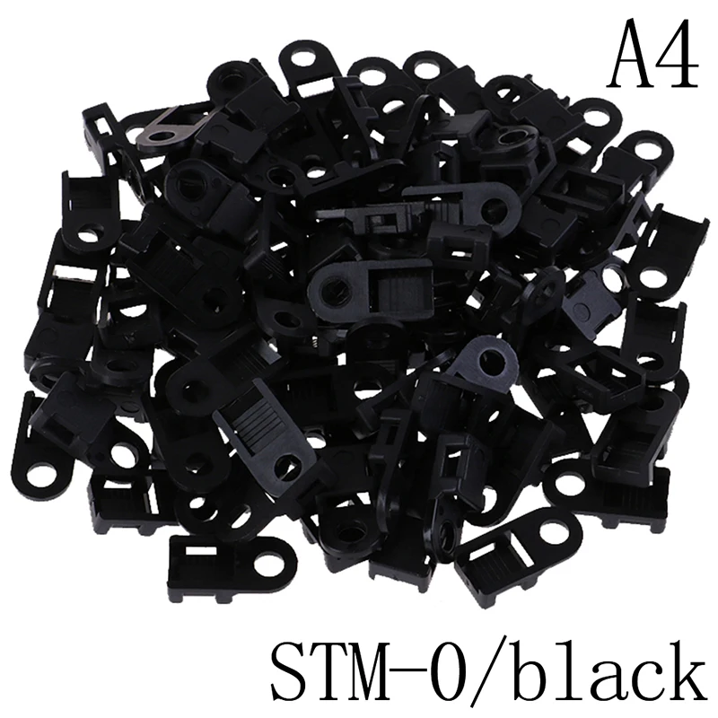 100 Teile/satz Kunststoff Draht Kabel Zip Tie Schraube Befestigung Halterung Basis Halter