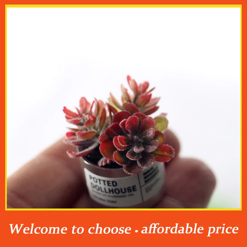 Новый миниатюрный искусственный зеленый деревце в горшке Xm, 1 шт., для кукольного домика 1:12