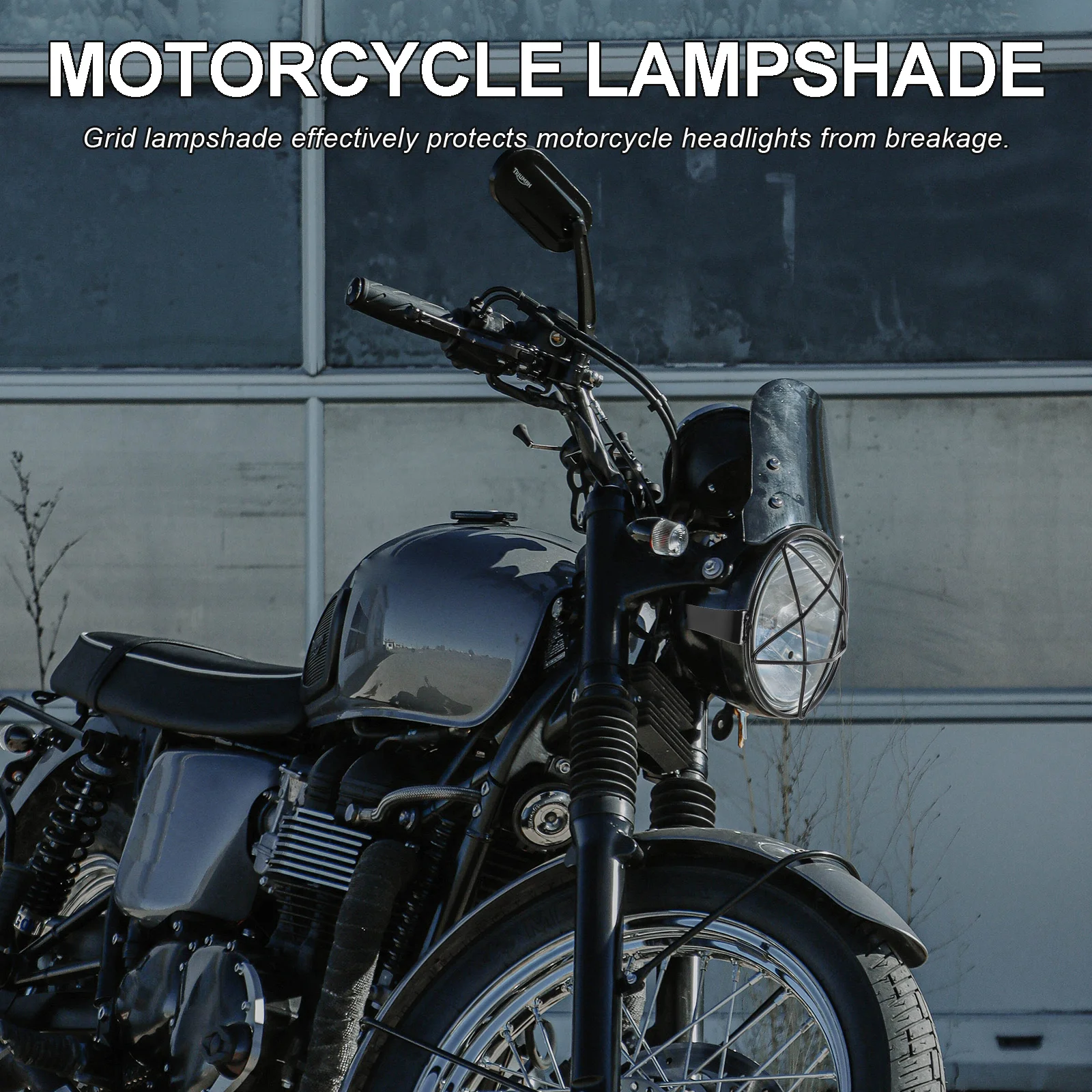 

Крышка гриля для фар мотоцикла, сетчатая защитная защита, круглая защита экрана фар, винтажная крышка гриля для фар