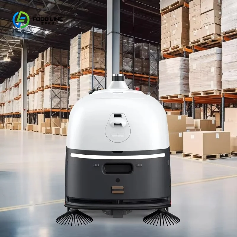 Dust Proof Unmanned Floor Scrubber for Heavy Dust Workshop Concrete Grinding Residue Cleanup Custom