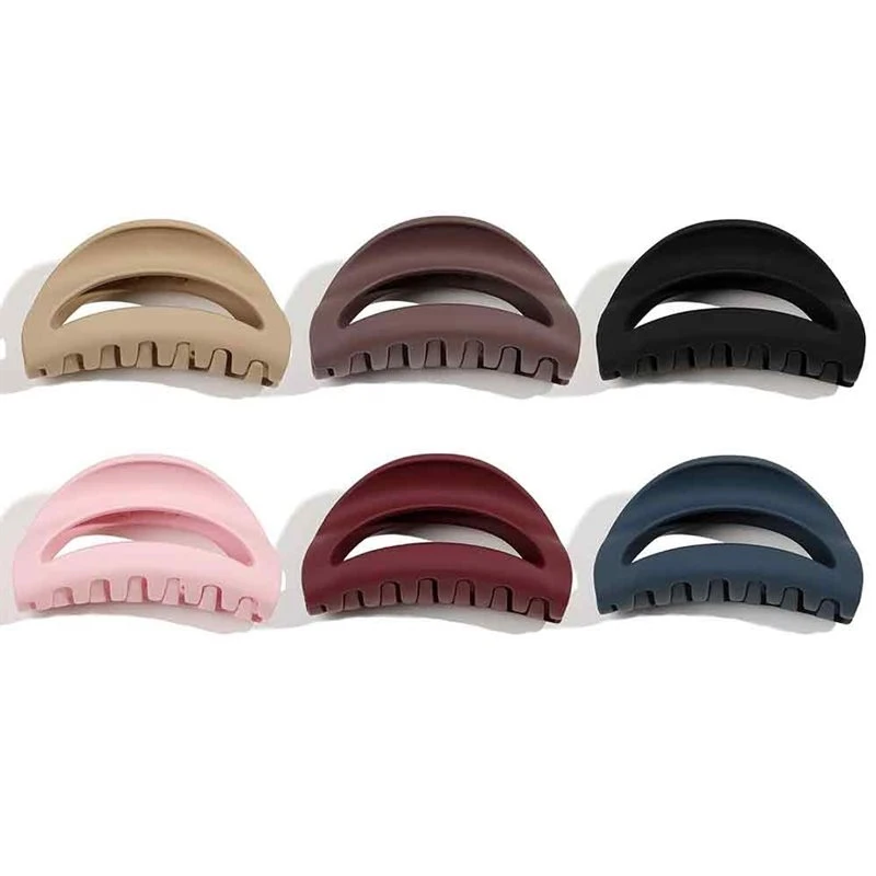 Flexible Non-Slip 6Pcs Silicone Hair Claw Clips For Women, Won' T Break Cozy Clips For Thick Hair