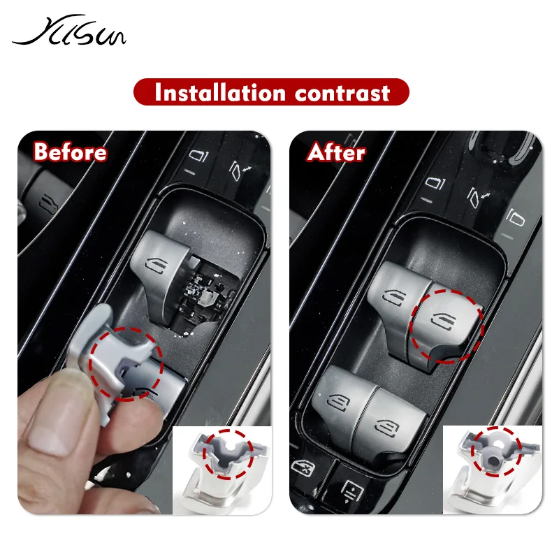 Window switch button cap for Mercedes Benz Maybach S-Class EQS W223 S450 window regulator power window replacement tool 2021-23