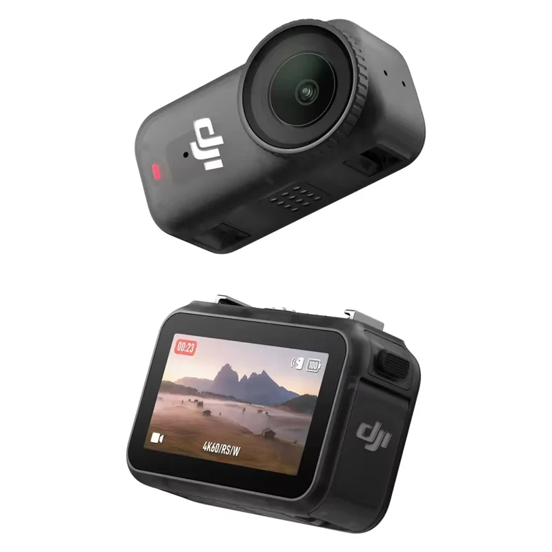 DJI Osmo Nano Standard Combo (64 ГБ/128 ГБ), датчик 1/1,3 дюйма, 4K/60 кадров в секунду и 143 °   Широкофункциональные двойные микрофоны DJI с прямым подключением