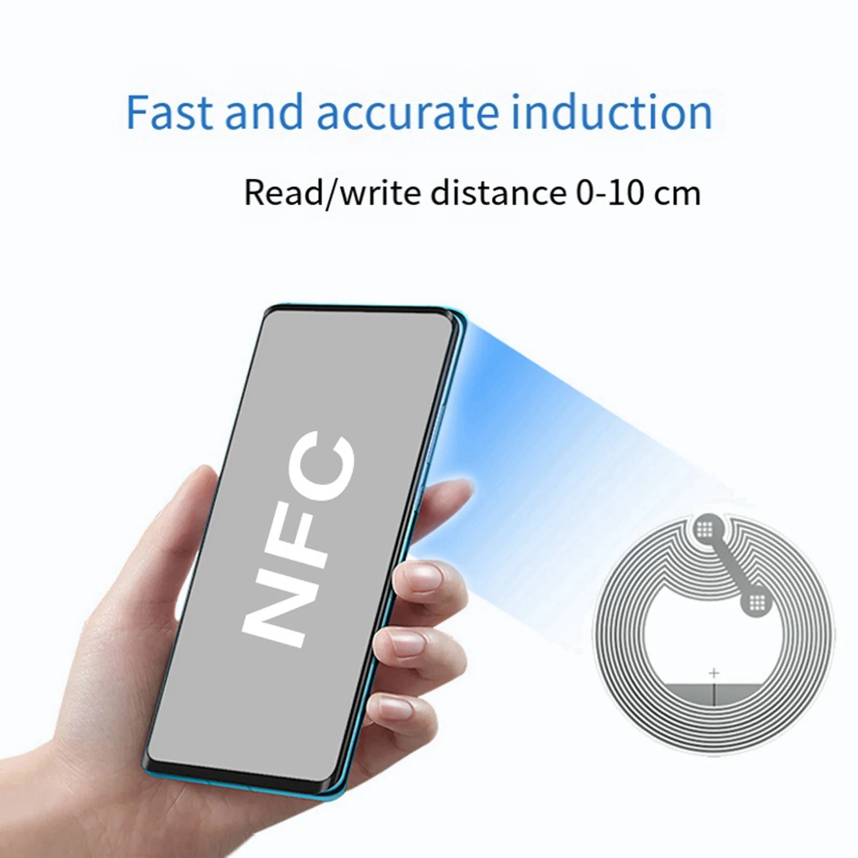 A29F-200 Stuks NFC Ntag213 Nfc Label Sticker 13.56Mhz ISO14443A NTAG 213 Sticker Universele Etiket Voor ALLE NFC Telefoon