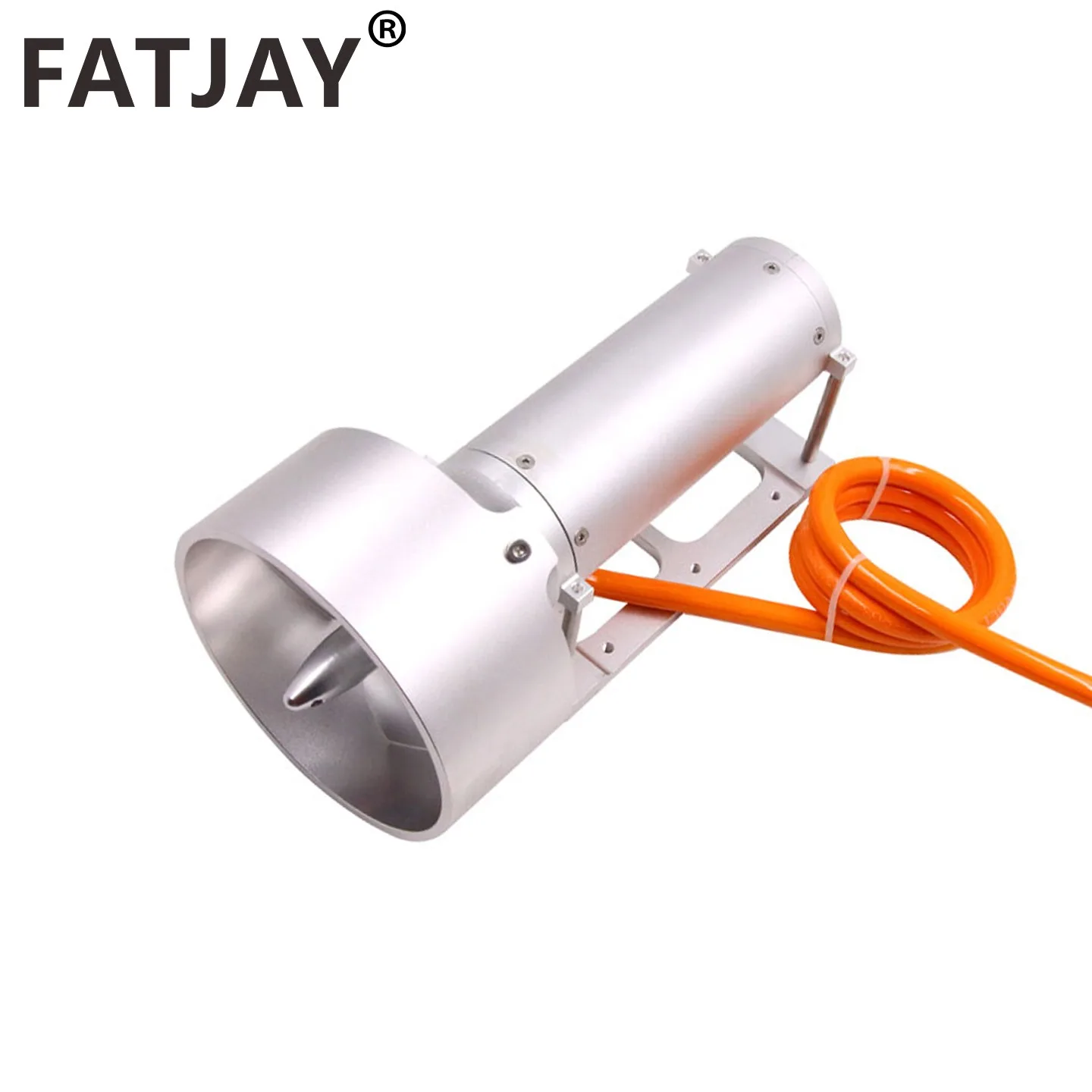 

IPX8 FATJAY 15 кг тяговое подводное подруливающее устройство 24 В полностью закрытый двигатель KYI-15T-Z с металлическим пропеллером 110 мм для радиоуправляемой лодки ROV