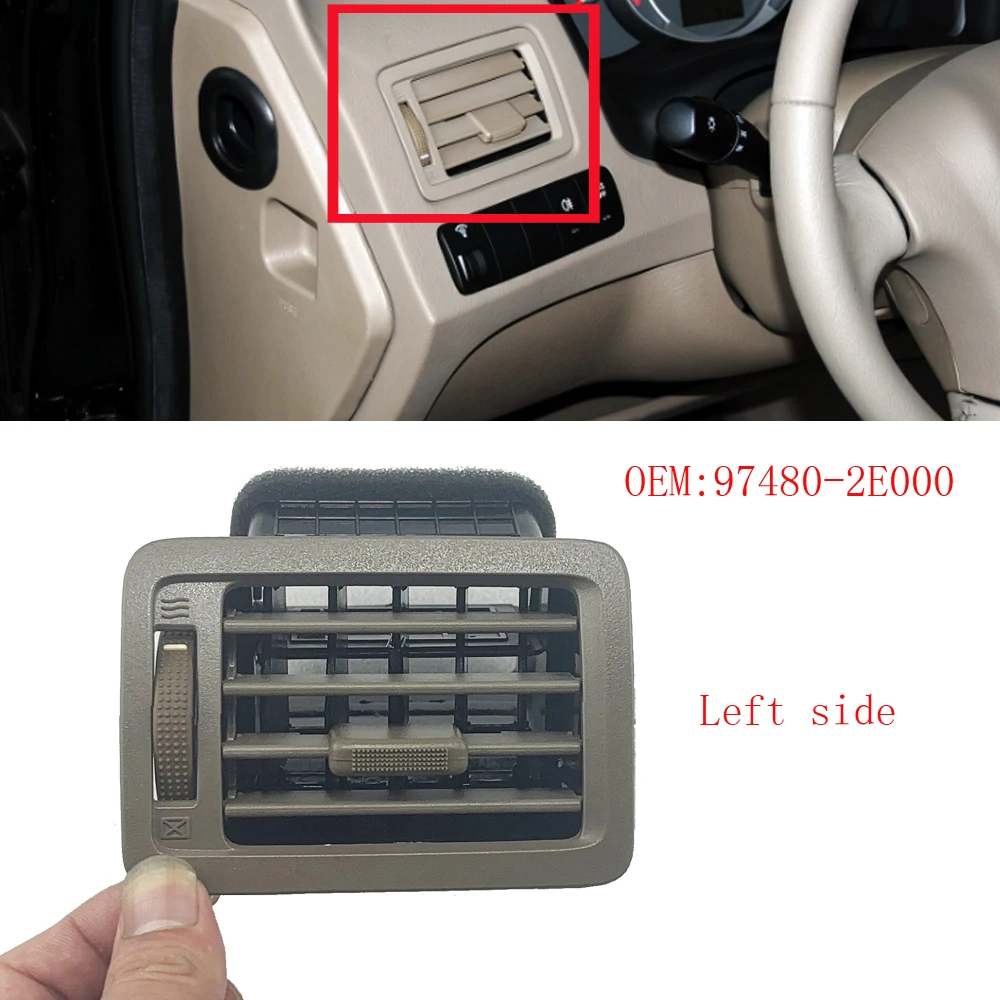 1pcs Left side 97480-2E000 Dashboard Air Vent AC Vent Fit For hyundai Tucson