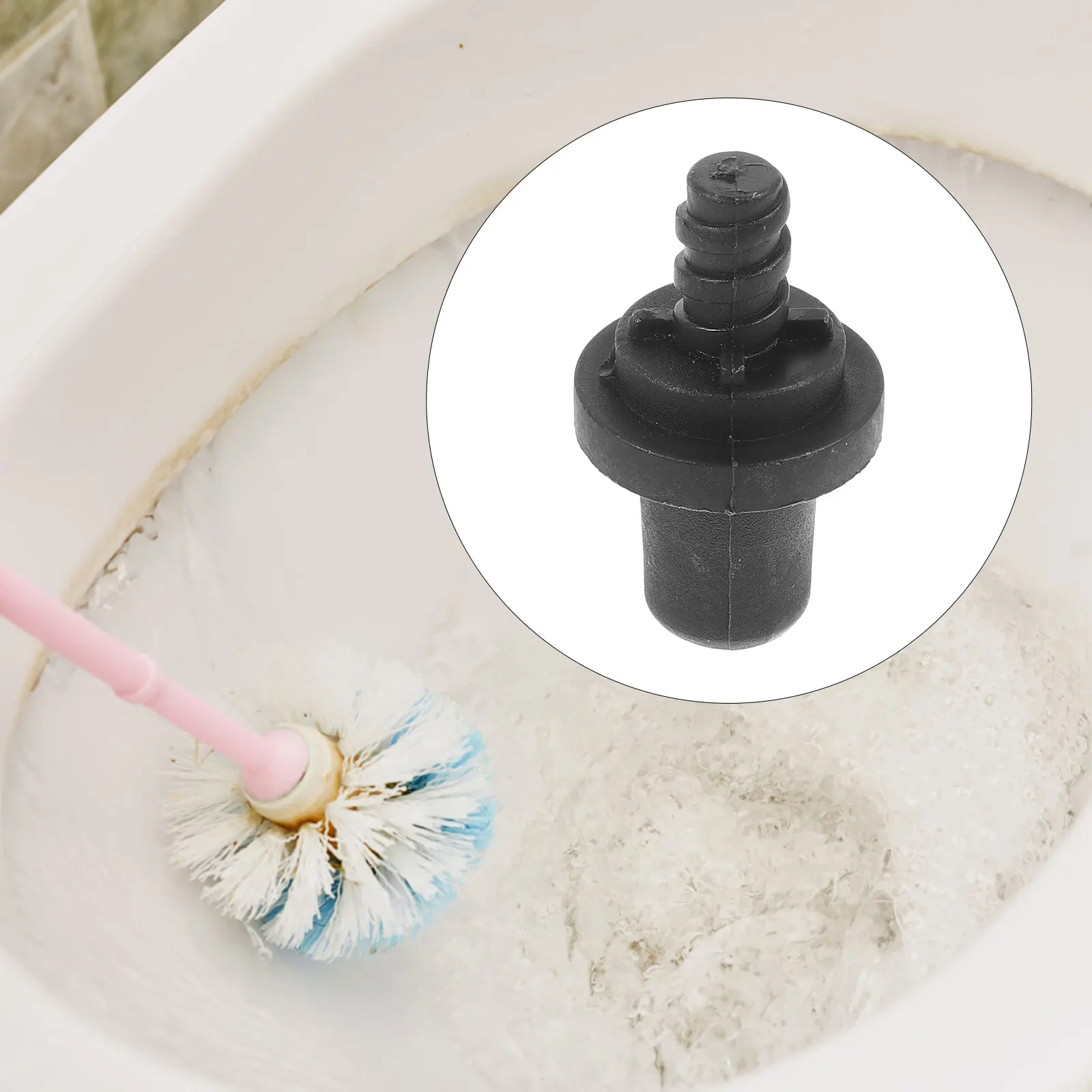 

10Pcs Toilet Brush Handle Connectors Durable Plastic Threaded Tips Replacement Parts for Cleaning Pole Attachments