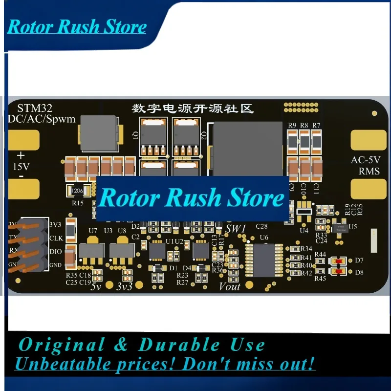 RoRuSFor STM32 Digital DC To AC Power Development Board, Inverter Power Supply