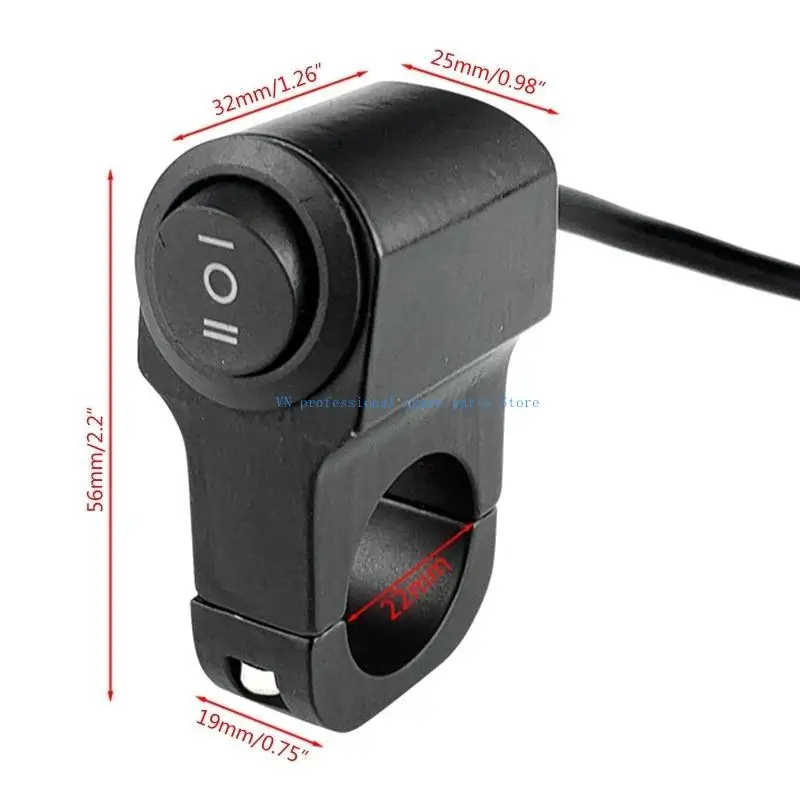 Przełącznik montowany na kierownicy motocykla 41XA Przełącznik reflektorów Pasuje do kierownicy 7/8" 22 mm