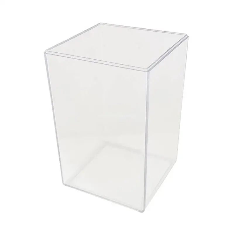 Transparent Cube-like Pencil Holder Simple Acrylic Pen Cup Decorative Acrylic Pencil Container Remote Control Box Dropship