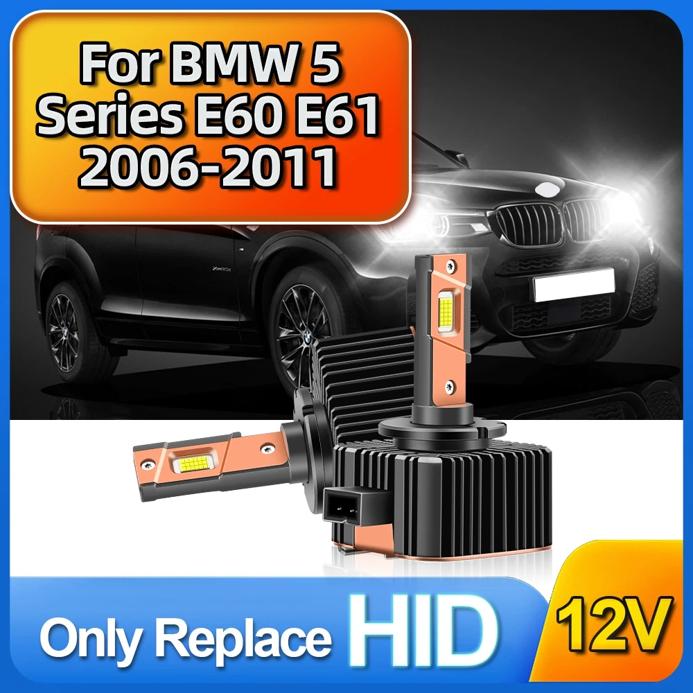 

HID to LED Super Bright 35000LM 110W Bulbs D1S Replace Car Headlights 12V For BMW 5 Series E60 E61 2006 2007 2008 2009 2010 2011