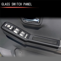Car Window Switch Panel Frame Window Glass Lift Button Bezel For Daihatsu Taft 2024 Carbon Fiber