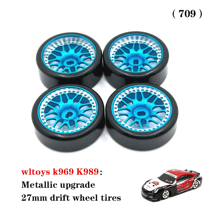 WLtoys K969 1:28 4WD 2.4G سيارة سباق صغيرة RC عالية السرعة على الطرق الوعرة عن بعد محوري scx10 ii traxxas Defender ترقية معدنية - أجزاء