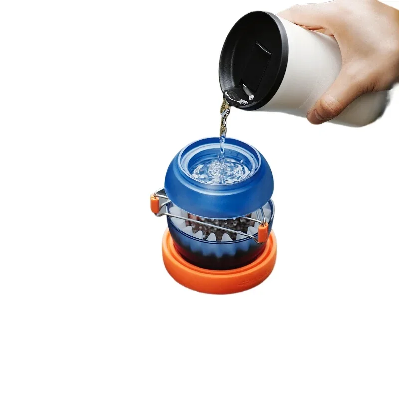 Bomber Egg Filter Cup Outdoor Hand-brewed Coffee, Hand-brewed Pot Cake Filter Cup Holder