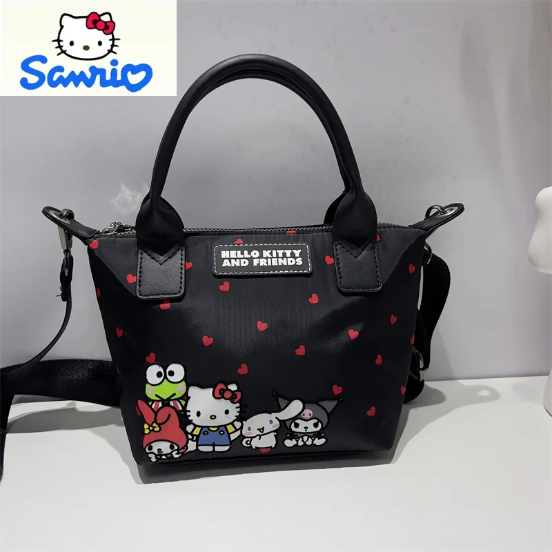 

Sanrio модная сумка большой вместимости с героями мультфильмов «Hello Kitty», женская универсальная милая и повседневная сумка через плечо на одно плечо