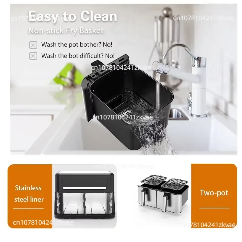 12-liter Large-capacity Intelligent Digital Air Fryer LCD Screen Multi-function Electric Oven Fryer