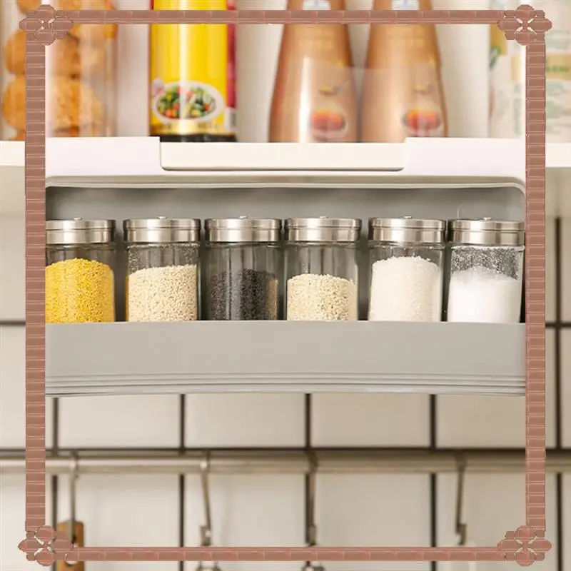 

24-Hour Delivery Seasoning Boxes Wall Mounted Non Perforated Adjustable Spice Rack Barbecue Material Combination Set Storage Cas