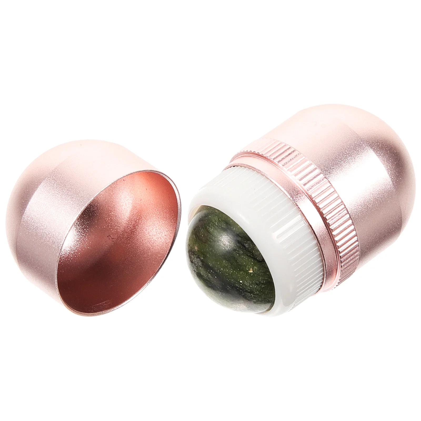 翡翠ローラーフェイスマッサージャー女性のための顔のむくみ緩和フェイシャルスキンツールポータブル美容スキンケアデバイス