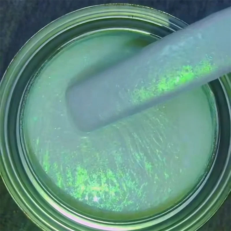 30g Shimmer Iridescent Rainbow Ghost Interference Pearl Car Paint Pearl Pigment Powder DIY Making Crafts Polarized Light Dye - view 5