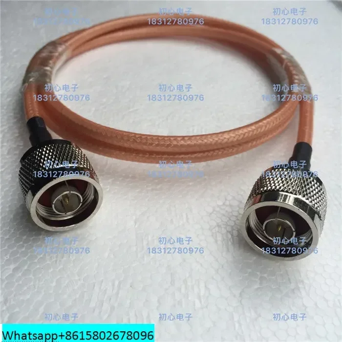 RF coaxial line N-JJ N-type male to male RG142 double shielded silver plated 6G high-frequency signal adapter wire