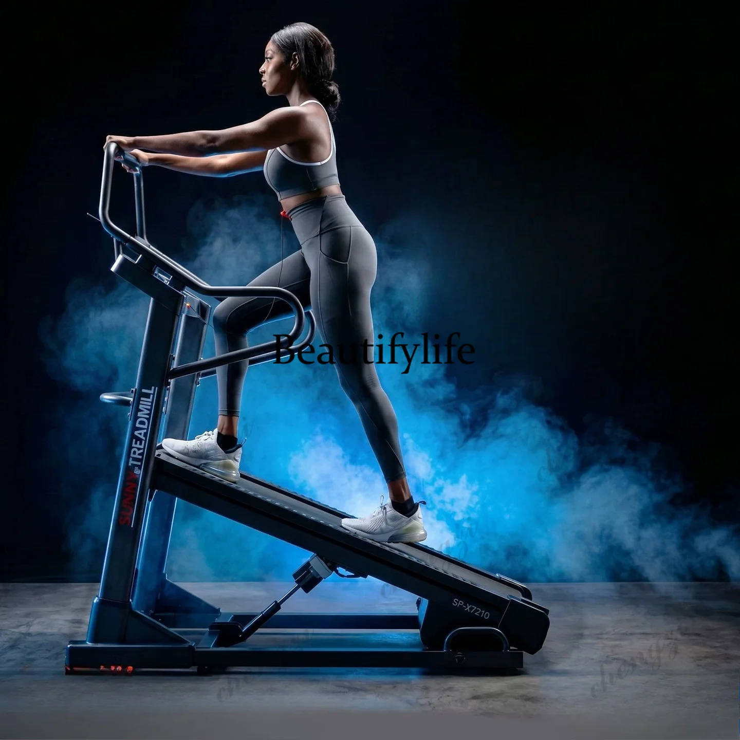 Treadmill Large slope climbing machine Shock absorption Indoor fitness equipment Household knee pads Light commercial