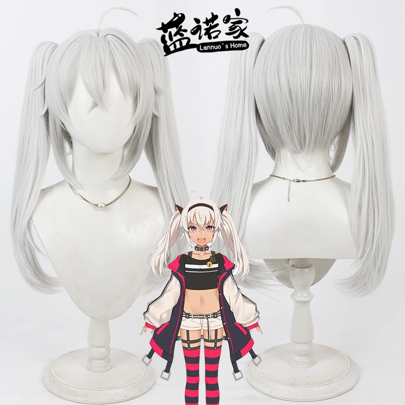 

NIJISANJI Virtual YouTube Matsukai Mao Cos, парик для косплея, реквизит для Хэллоуина, синтетические волосы, термостойкое волокно + шапочка для парика