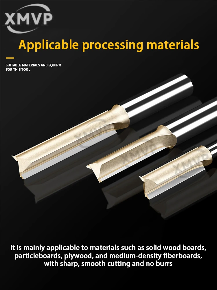 

Extended double-edge straight knife woodworking milling cutter, engraving and trimming machine tool head, lathe machine