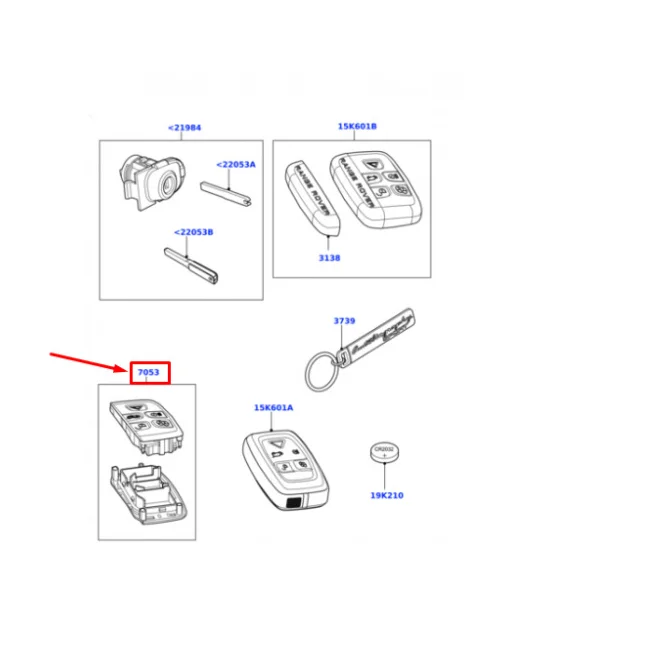 Range FOR Rover Sport-Range Rover Evoque - Key Fob Cover LR078921Opens In a New Window or Tab Brand New