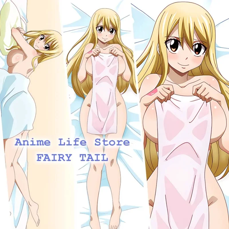 CyLucy Heartphilia Corpo Federa Peachskin 2WAY Dakimakura Anime FAIRY TAIL Cosplay Federa Letto Sonno Che Abbraccia Cuscino Cove
