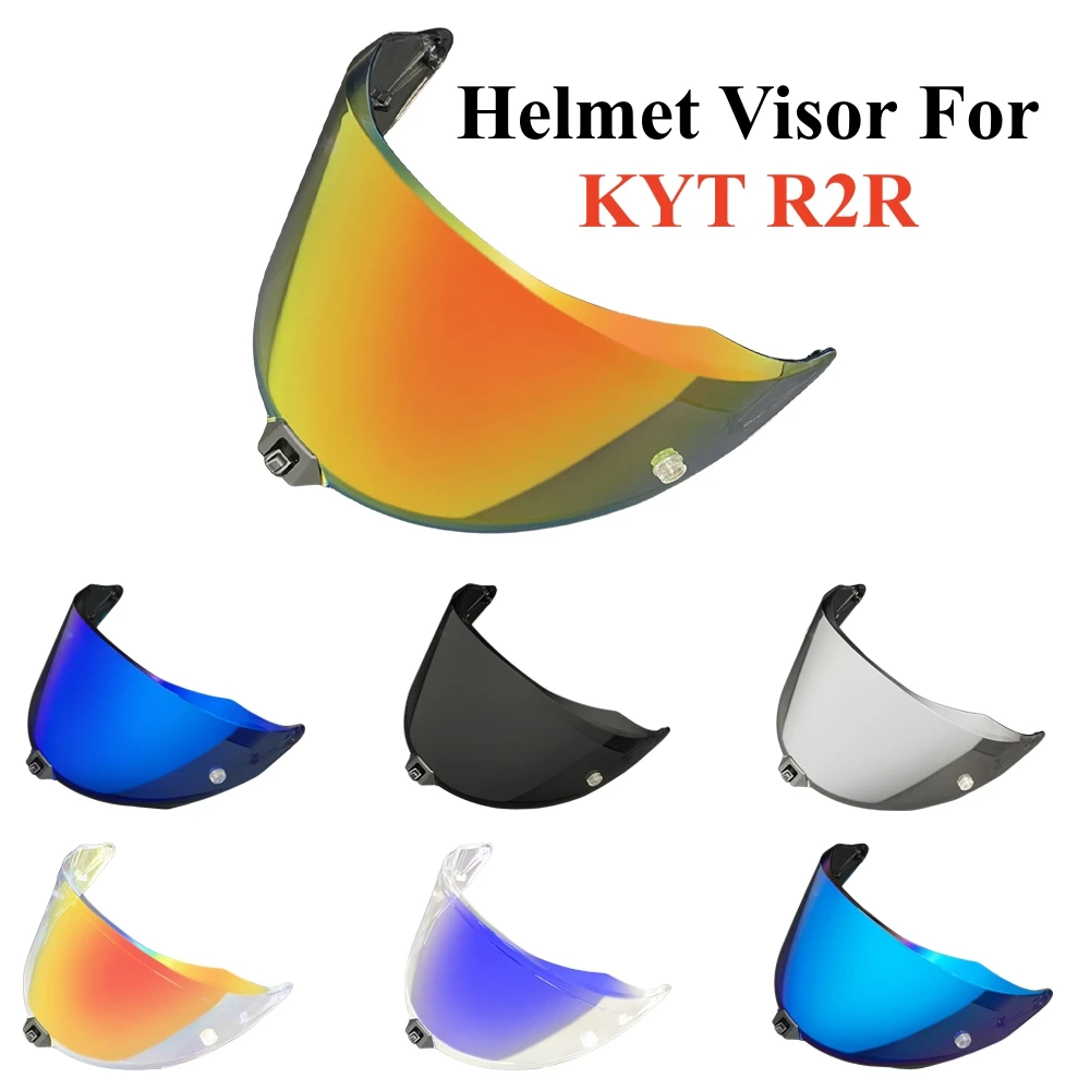 Motorcycle Helmet Visor Lens For KYT R2R Replace Anti-UV Anti-Scratch Dustproof Wind Shield Casco Moto Accessories Visera