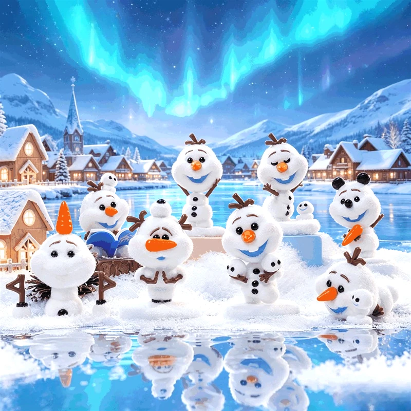 TOPTOY FROZEN MISCHIEVOUS OLAF Series Blind Box Mystery Desktop Ornament Trendy Toy Surprise Figure Doll Cute Pendant Decor Gift