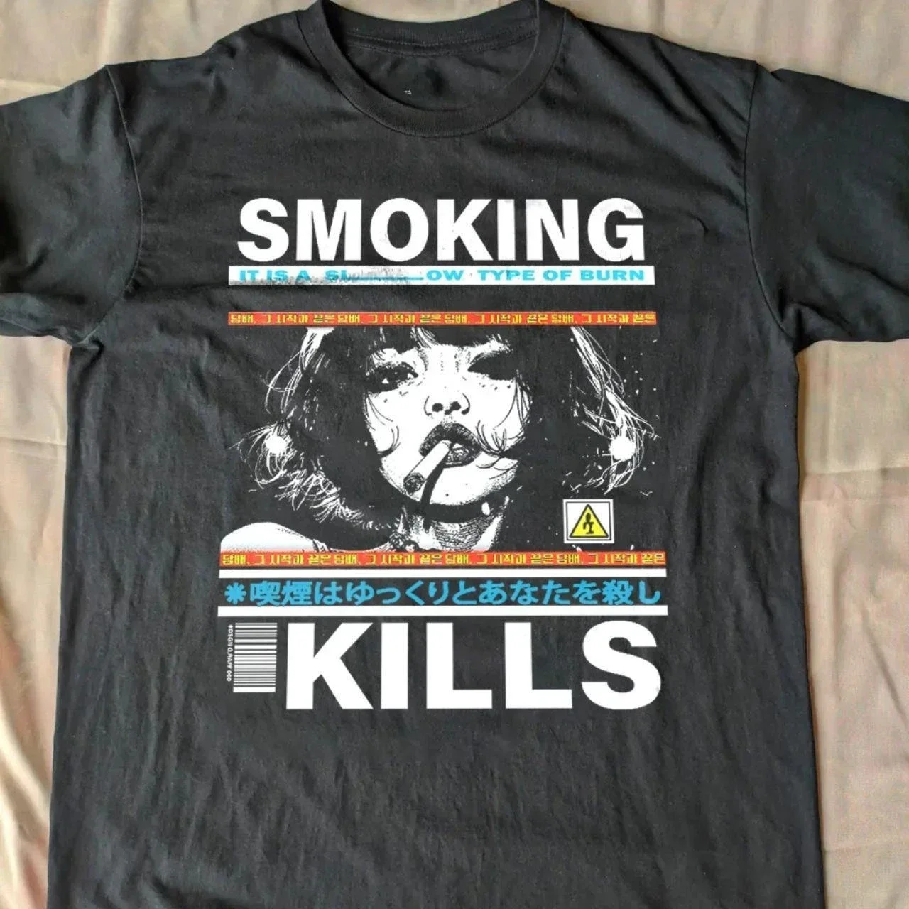 2026 "Smoking Kills" Men's and Women's Best-selling Retro Comic Style Pattern T-Shirt