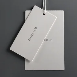 [50pcs]Hanging Tag Printing Clothing Universal Hanging Design and Production of High-end Trademarks 42x75mm 53x90mm Customizable