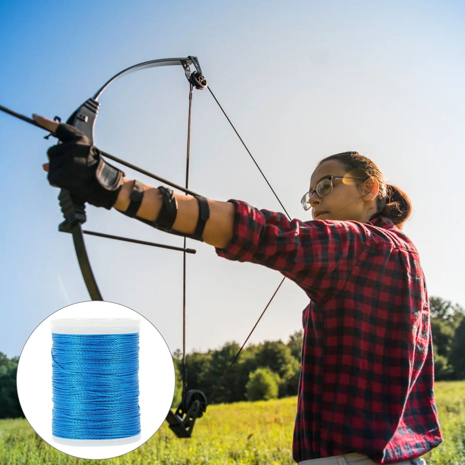1 Roll Bowstring Protector Rope Serving Thread Practical Tool for Recurve Traditional Hunting Professional String