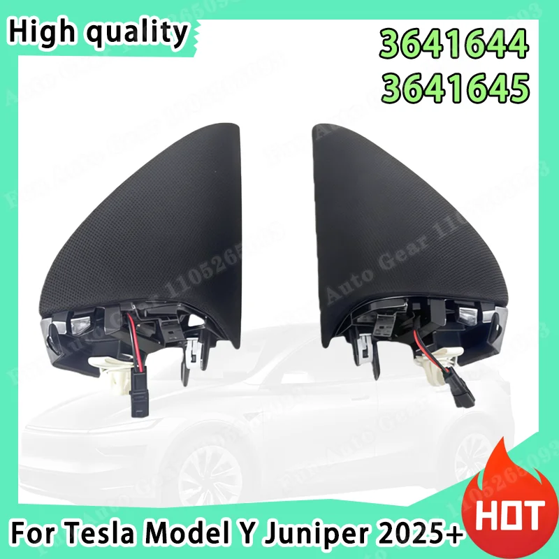 

Высококачественная прочная накладка на дверную внутреннюю панель и динамик передней стойки (A-стойки) для Tesla Model Y Juniper, артикулы 3641645, 3641644, автозапчасти